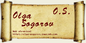 Olga Šogorov vizit kartica